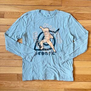 Gap Kids Green Naruto Anime Character Graphic Long Sleeve Tee Shirt Large XL 12